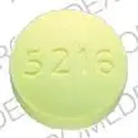 Folic acid (Folic acid [ foe-lik-as-id ])-5216 DAN DAN-1 mg-Yellow-Round