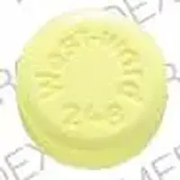 Folic acid (Folic acid [ foe-lik-as-id ])-West-ward 248-1 mg-Yellow-Round