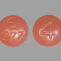 Fycompa (Perampanel [ per-am-pa-nel ])-E 277 4-4 mg-Red-Round