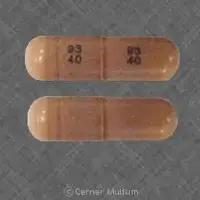 Gabapentin (Gabapentin [ ga-ba-pen-tin ])-93 40 93 40-400 mg-Brown-Capsule-shape