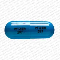 Geodon (Ziprasidone [ zi-pray-si-done ])-PFIZER 397 PFIZER 397-40 mg-Blue-Capsule-shape