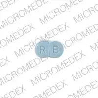 Glimepiride (Glimepiride [ glye-mep-ir-ide ])-4 8 R B-1 mg-Blue-Figure eight-shape