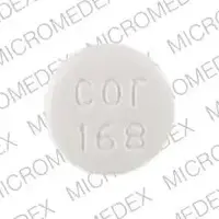 Glipizide and metformin (Glipizide and metformin [ glip-ih-zyd-and-met-for-min ])-cor 168-2.5 mg / 500 mg-White-Round