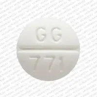 Glipizide (Glipizide [ glip-i-zide ])-GG 771-5 mg-White-Round