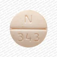 Glyburide (eqv-diabeta) (Glyburide [ glye-bue-ride ])-N 343 2.5-2.5 mg-Orange-Round