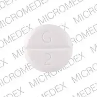 Glycopyrrolate (Glycopyrrolate (oral/injection) [ gly-koe-pie-roe-late ])-G 2-2 mg-White-Round