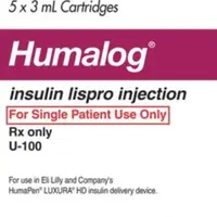 Humalog (Insulin lispro [ in-soo-lin-liss-pro ])-medicine-U-100 (100 units/mL) injection cartridge