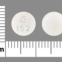 Hydrochlorothiazide and lisinopril (Hydrochlorothiazide and lisinopril [ hye-droe-klor-oh-thye-a-zide-and-lye-sin-oh-pril ])-E 152-12.5 mg / 20 mg-White-Round