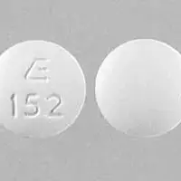 Hydrochlorothiazide and lisinopril (Hydrochlorothiazide and lisinopril [ hye-droe-klor-oh-thye-a-zide-and-lye-sin-oh-pril ])-E 152-12.5 mg / 20 mg-White-Round