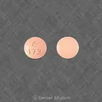 Hydrochlorothiazide and lisinopril (Hydrochlorothiazide and lisinopril [ hye-droe-klor-oh-thye-a-zide-and-lye-sin-oh-pril ])-E 173-25 mg / 20 mg-Pink-Round