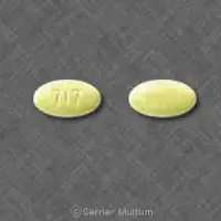 Hydrochlorothiazide and losartan (Hydrochlorothiazide and losartan [ hye-droe-klor-oh-thye-a-zide-and-loe-sar-tan ])-717-12.5 mg / 50 mg-Yellow-Oval