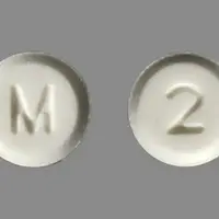 Hydromorphone (rectal) (Hydromorphone (rectal) [ hye-dro-mor-fone ])-M 2-2 mg-White-Round