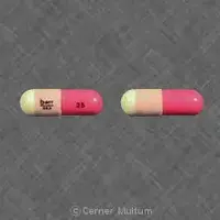 Hydroxyzine (Hydroxyzine [ hye-drox-ee-zeen ])-barr 323 25-25 mg-Pink & White-Capsule-shape