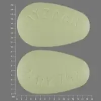 Hyzaar (Hydrochlorothiazide and losartan [ hye-droe-klor-oh-thye-a-zide-and-loe-sar-tan ])-HYZAAR MRK 747-25 mg / 100 mg-Yellow-Egg-shape