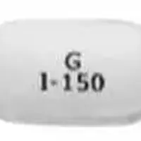 Ibandronate (monograph) (Boniva)-G I-150-150 mg (base)-White-Capsule-shape