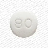 Indapamide (Indapamide [ in-dap-a-mide ])-M 80-2.5 mg-White-Round