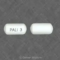 Invega (Paliperidone (oral) [ pal-ee-per-i-done ])-PALI 3-3 mg-White-Oval