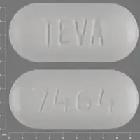 Irbesartan (Irbesartan [ ir-be-sar-tan ])-TEVA 7464-75 mg-White-Capsule-shape