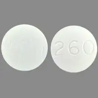 Isoniazid (Isoniazid [ eye-so-nye-a-zid ])-WestWard 260-100 mg-White-Round