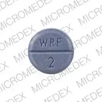 Jantoven (Warfarin (oral) [ war-far-in ])-832 WRF 2-2 mg-Purple-Round