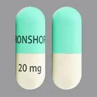 Jornay pm (Methylphenidate hydrochloride)-IRONSHORE 20 mg-20 mg-Green & White-Capsule-shape