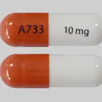 Juxtapid (Lomitapide [ loe-mi-ta-pide ])-A733 10 mg-10 mg-Orange & White-Capsule-shape