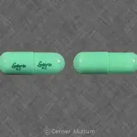 Ketoprofen (Ketoprofen [ kee-toe-proe-fen ])-Lederle K2 Lederle K2-50 mg-Green-Capsule-shape