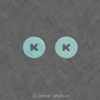 Klonopin (Clonazepam [ kloe-naz-e-pam ])-K ROCHE 1 K KLONOPIN-1 mg-Blue-Round