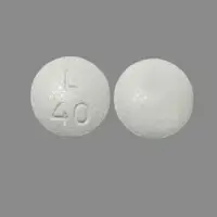 Latuda (Lurasidone [ loo-ras-i-done ])-L 40-40 mg-White-Round