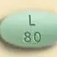 Latuda (Lurasidone [ loo-ras-i-done ])-L 80-80 mg-Green-Oval