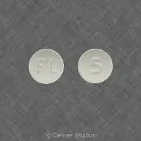 Lexapro (Escitalopram [ ee-sye-tal-o-pram ])-FL 5-5 mg-White-Round