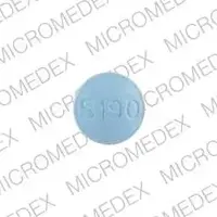 Lunesta (Eszopiclone [ e-zop-i-klone ])-S190-1 mg-Blue-Round