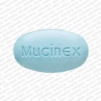 Mucinex (Guaifenesin [ gwye-fen-e-sin ])-Mucinex 600-600 mg-Blue / White-Oval