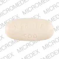 Naprosyn (Naproxen [ na-prox-en ])-NPR LE 500-500 mg-Yellow-Oval