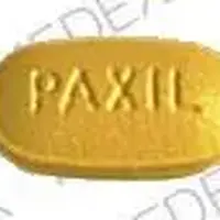 Paxil (Paroxetine [ pa-rox-a-teen ])-PAXIL 10-10 mg-Yellow-Oval