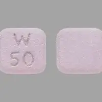 Pristiq (Desvenlafaxine [ des-ven-la-fax-een ])-W 50-50 mg-Pink-Four-sided