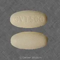 Ranexa (Ranolazine [ ra-noe-la-zeen ])-CVT500-500 mg-Orange-Oval