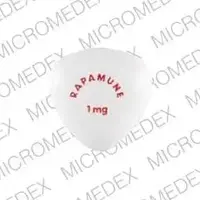 Rapamune (Sirolimus [ sih-ro-lim-us ])-RAPAMUNE 1mg-1 mg-White-Three-sided