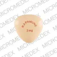 Rapamune (Sirolimus [ sih-ro-lim-us ])-RAPAMUNE 2 mg-2 mg-Beige-Three-sided