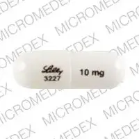 Strattera (Atomoxetine [ at-oh-mox-e-teen ])-LILLY 3227 10 mg-10 mg-White-Capsule-shape