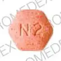 Suboxone (Buprenorphine and naloxone (oral/sublingual) [ bue-pre-nor-feen-and-nal-ox-one ])-N2 LOGO-buprenorphine hydrochloride 2 mg (base) / naloxone hydrochloride 0.5 mg (base)-Orange-Six-sided