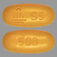 Synjardy (Empagliflozin and metformin [ em-pa-gli-floe-zin-and-met-for-min ])-Logo S5 500-empagliflozin 5 mg / metformin hydrochloride 500 mg-Yellow-Oval