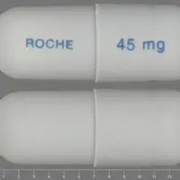 Tamiflu (Oseltamivir [ os-el-tam-ih-veer ])-ROCHE 45 mg-45 mg-Gray-Capsule-shape