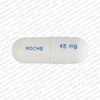 Tamiflu (Oseltamivir [ os-el-tam-ih-veer ])-ROCHE 45 mg-45 mg-Gray-Capsule-shape