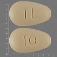 Trintellix (Vortioxetine [ vor-tye-ox-e-teen ])-TL 10-10 mg-Yellow-Egg-shape