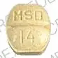 Vasotec (Enalapril [ e-nal-a-pril ])-VASOTEC MSD 14-2.5 mg-Yellow-U-shape