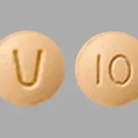 Venclexta (Venetoclax [ ven-et-oh-klax ])-V 10-10 mg-Yellow-Round