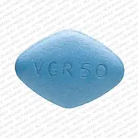 Viagra (Sildenafil (oral) [ sil-den-a-fil ])-Pfizer VGR 50-50 mg-Blue-Four-sided