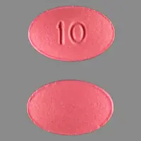 Viibryd (Vilazodone [ vil-az-oh-done ])-10-10 mg-Pink-Oval