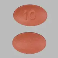 Viibryd (Vilazodone [ vil-az-oh-done ])-10-10 mg-Pink-Oval